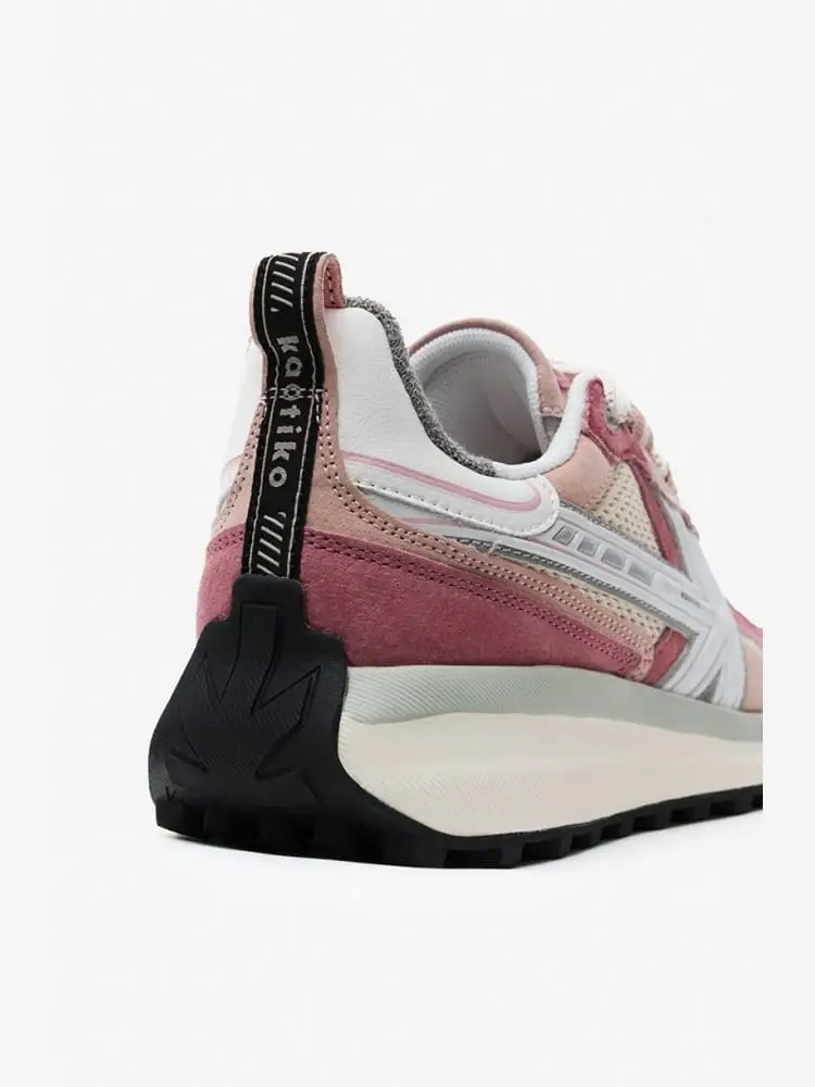 sneakers donna detroit tech beige e rosa miniatura 3