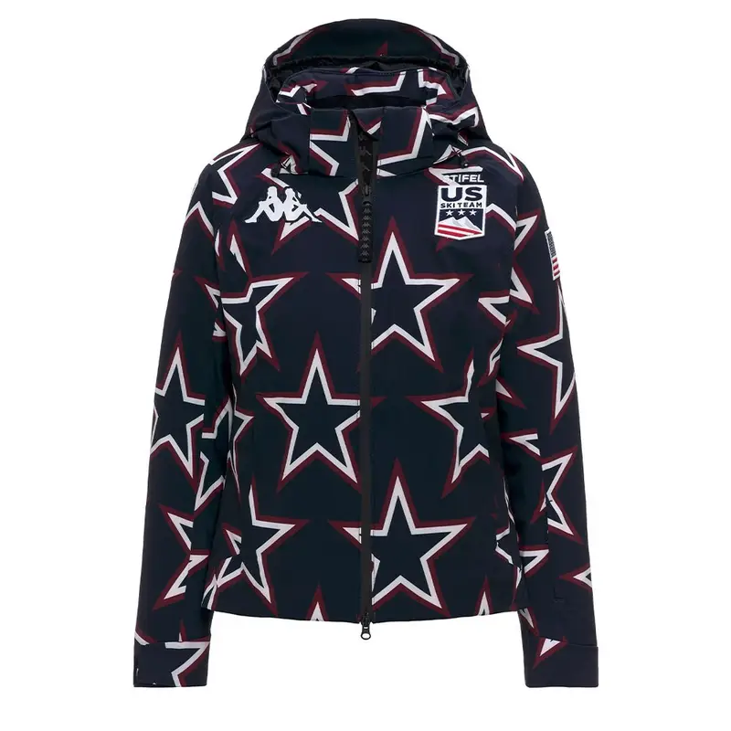 8CENTO 810G USA Stelle Blu - Giacca Sci Donna XS