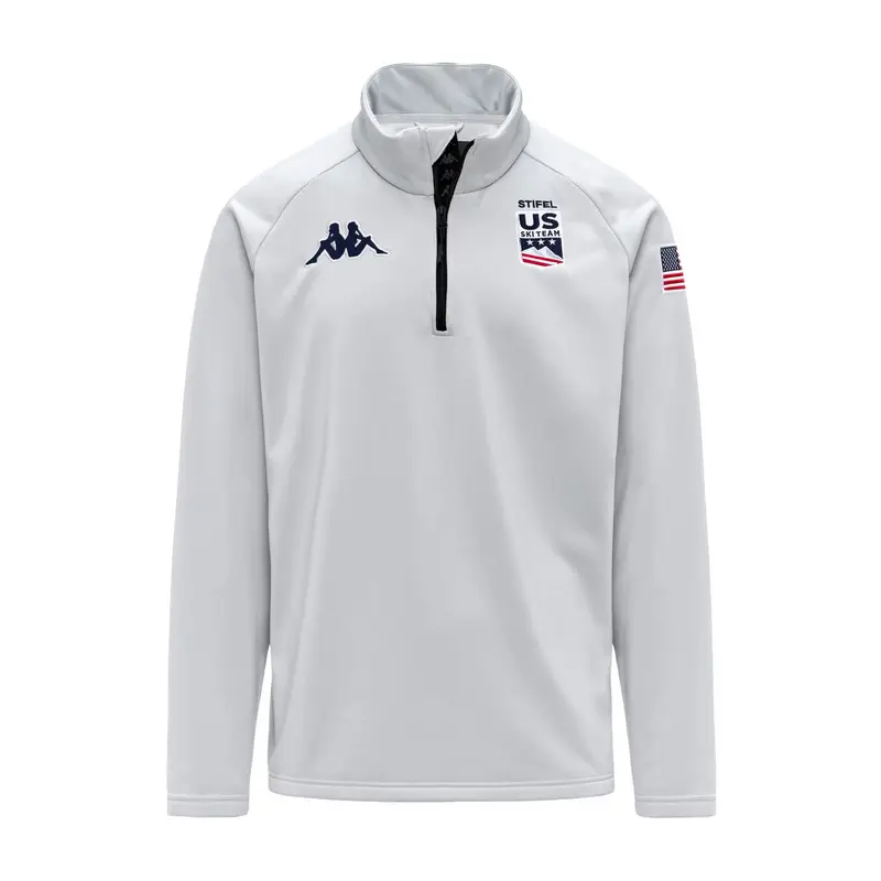 Kappa 8CENTO 821 US 1/2 ZIP Sport Sci Uomo Grigio