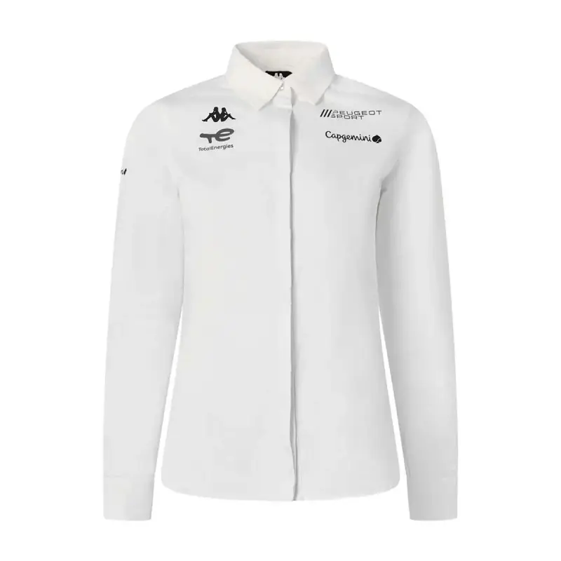 Camicia da donna Kappa Anleyw Peugeot Sport Blanc