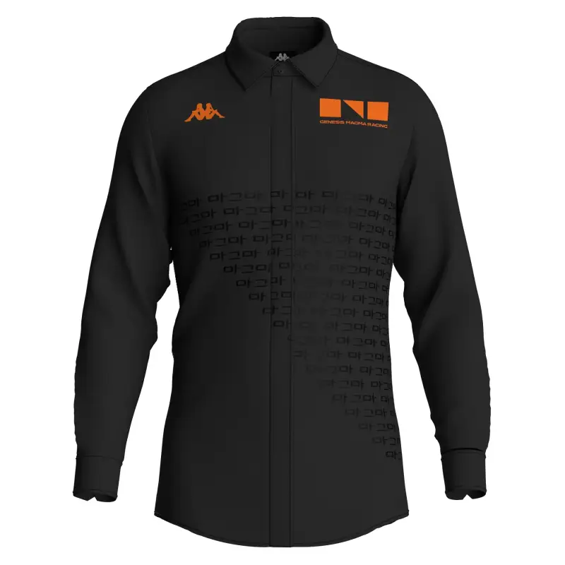 Camicia Kappa Anley GMR Noir