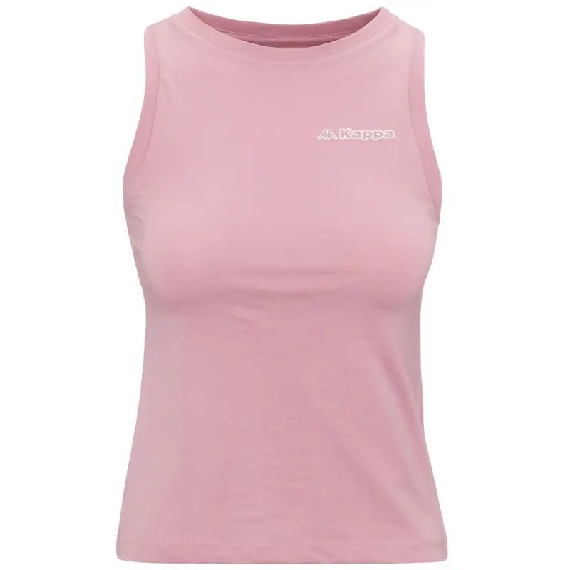 canotta da donna in cotone rosa da fitness | Kappa