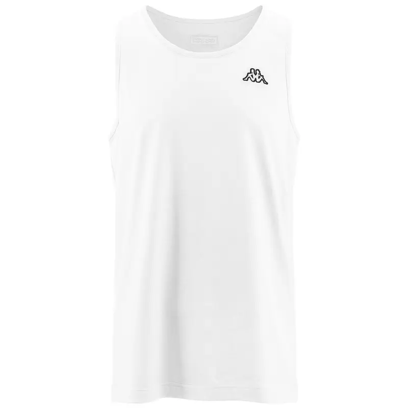 canotta da uomo in cotone bianco da fitness | Kappa