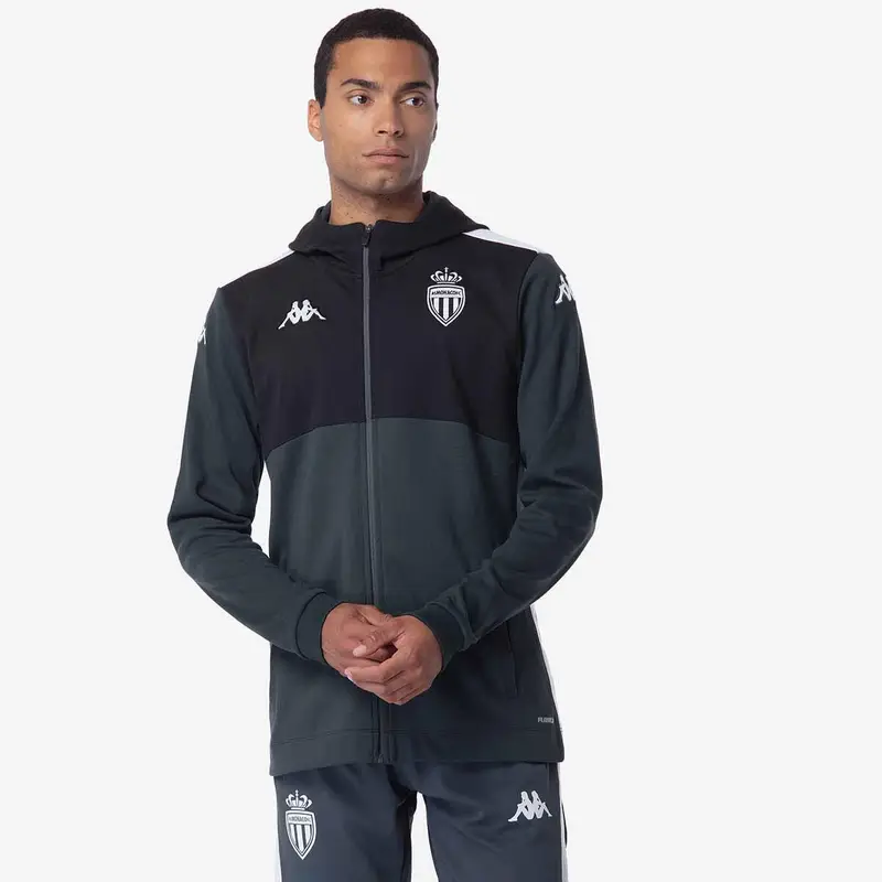 Felpa AS Monaco Arufeod 8 2024/25 | Kappa Grigio