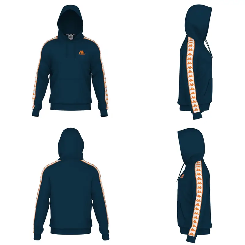 Felpa con cappuccio Kappa 222 Banda Madison Bleu