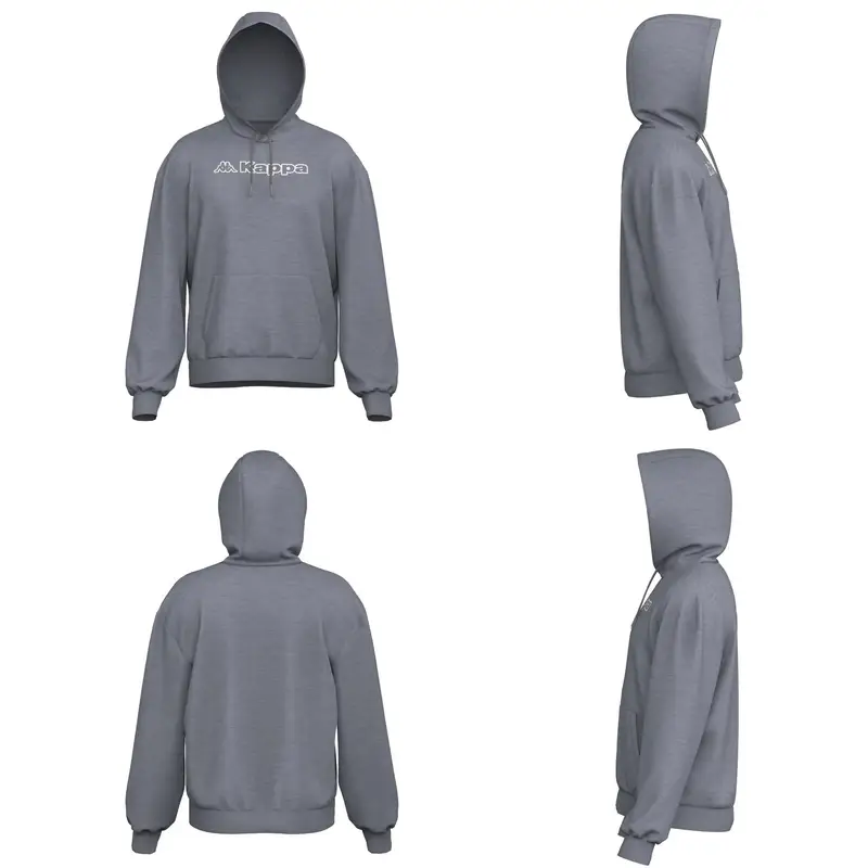 Felpa con cappuccio Kappa Femmo Gris