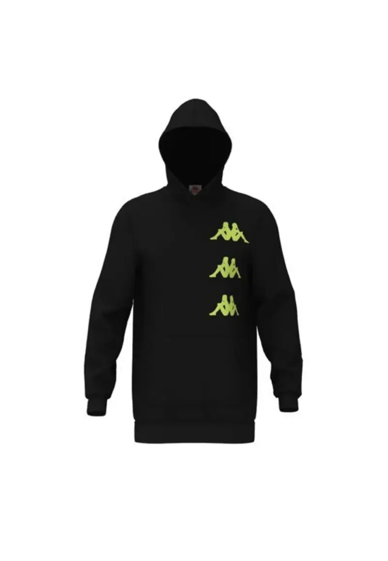 Felpa con cappuccio oversize Authentic Floris - S / Nero