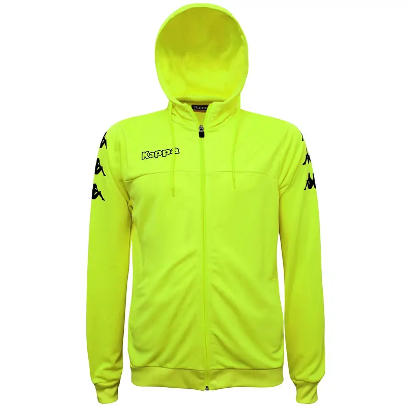 felpa con cerniera da bambino in poliestere giallo da calcio | Kappa