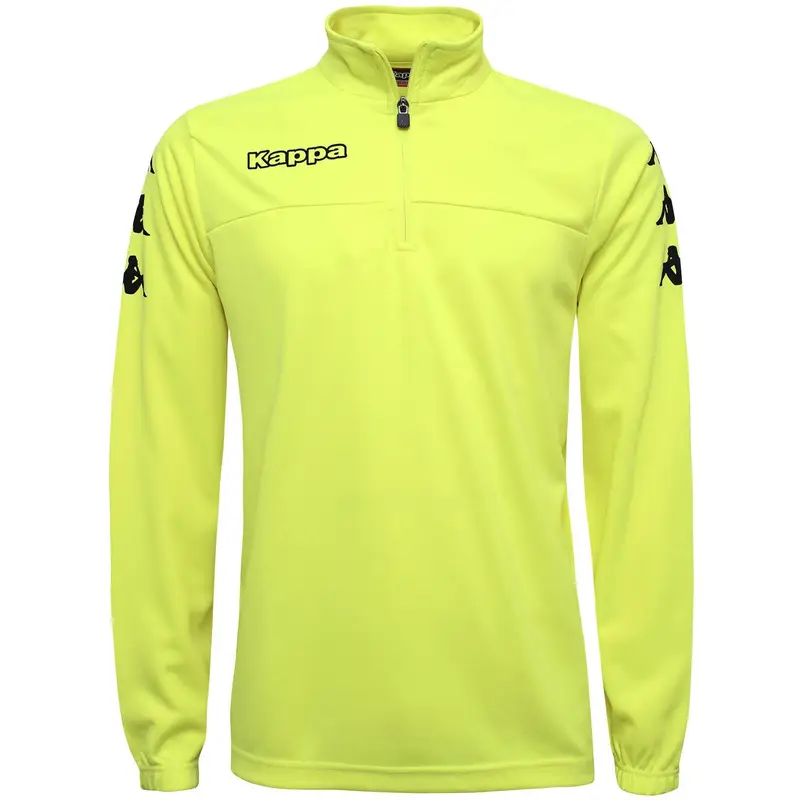felpa con cerniera da bambino in poliestere giallo da calcio | Kappa