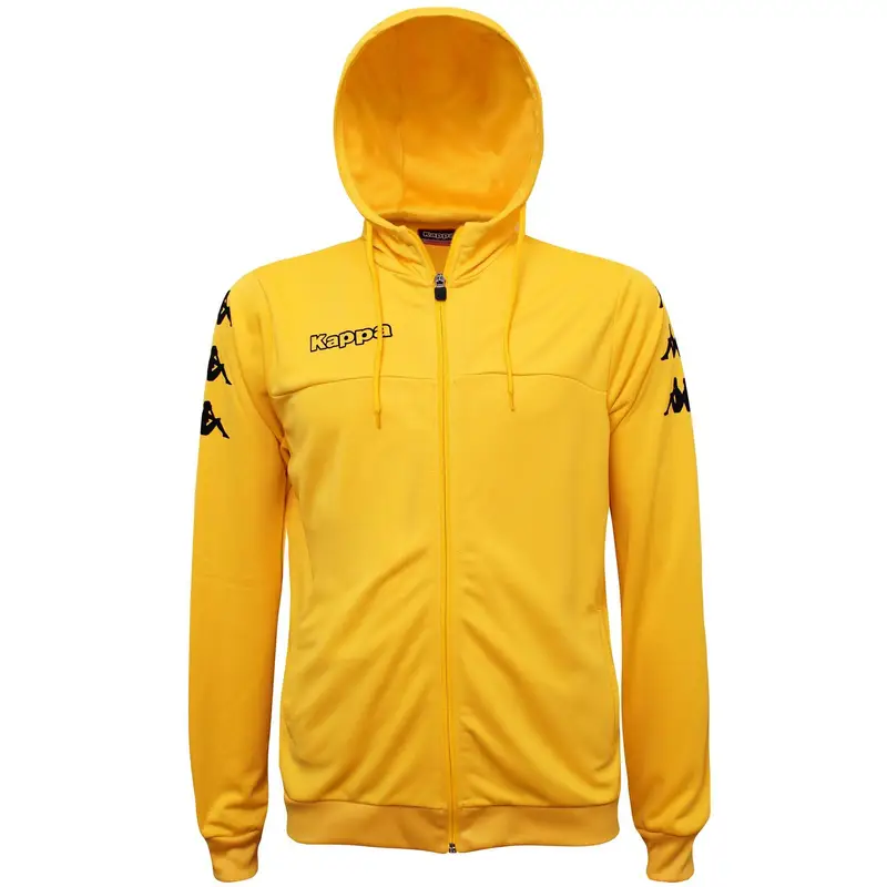 felpa con cerniera da bambino in poliestere giallo da calcio | Kappa