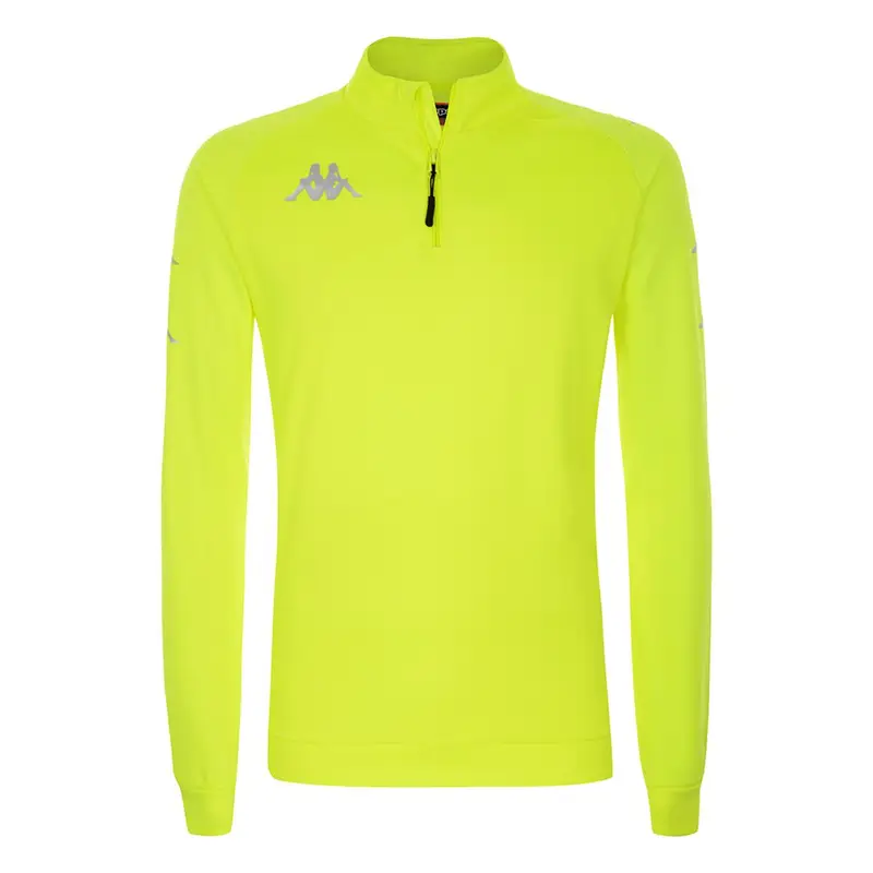 felpa con cerniera da bambino in poliestere giallo da calcio | Kappa