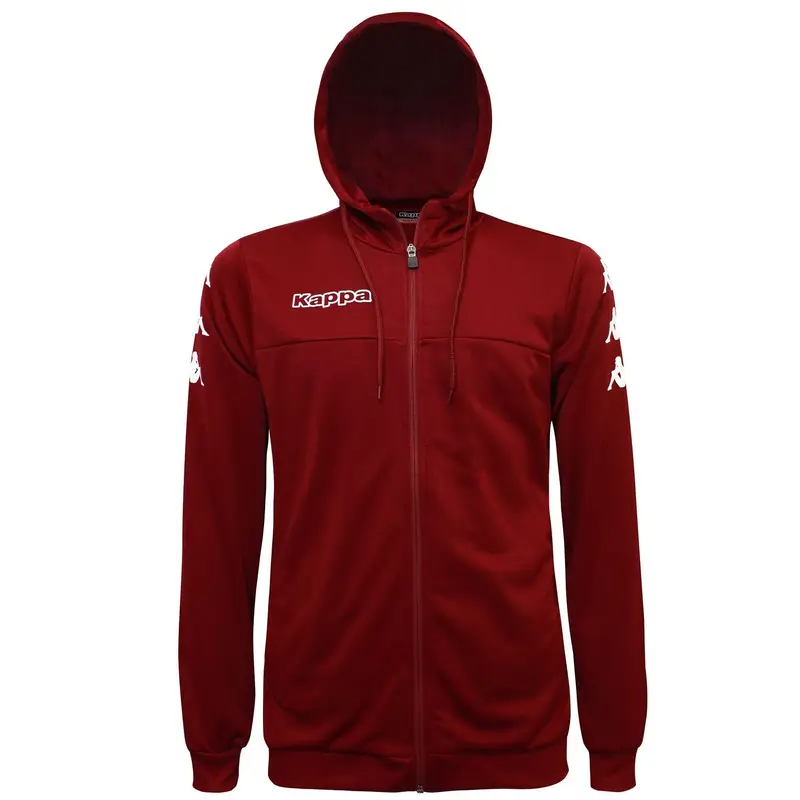 felpa con cerniera da bambino in poliestere rosso da calcio | Kappa