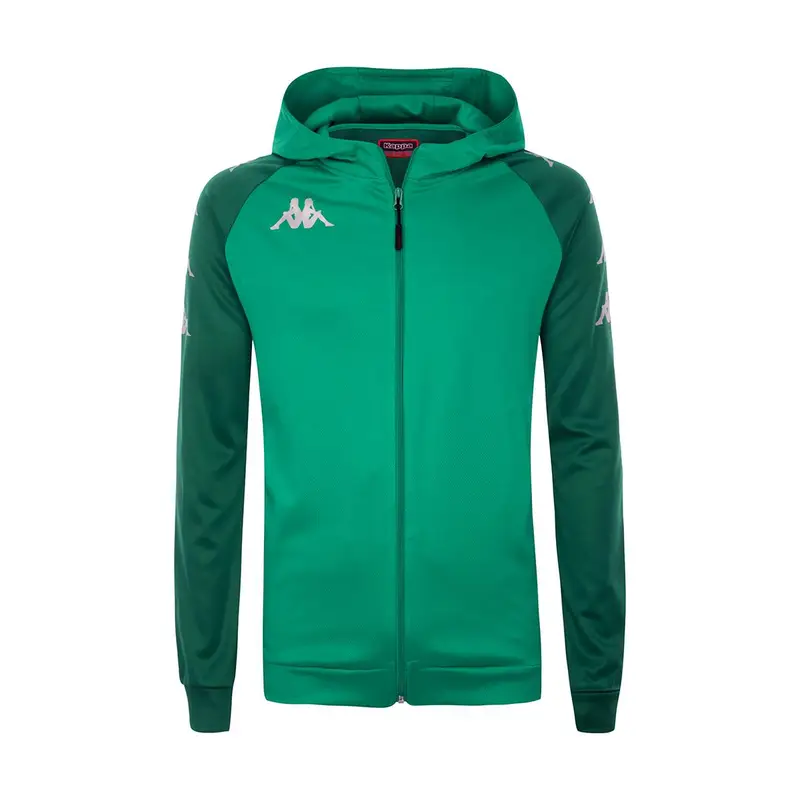 felpa con cerniera da bambino in poliestere verde da calcio | Kappa