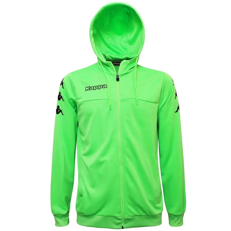 felpa con cerniera da bambino in poliestere verde da calcio | Kappa