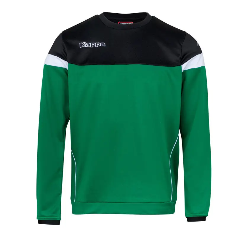 felpa con cerniera da bambino in poliestere verde da calcio | Kappa
