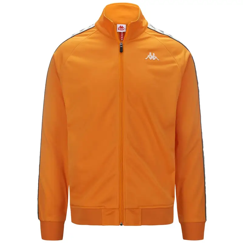 Felpa con zip da bambino in poliestere arancione da sport street | Kappa