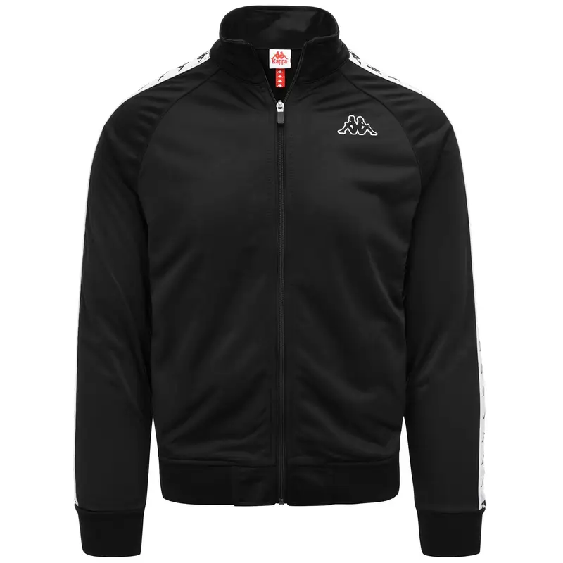 Felpa con zip da bambino in poliestere nero da sport street | Kappa