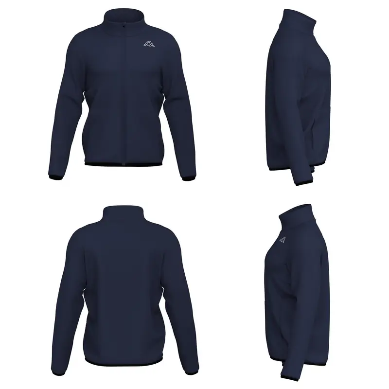 Felpa con zip Kappa Saurion Bleu