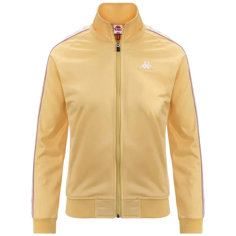 felpa da donna in poliestere giallo da fitness | Kappa