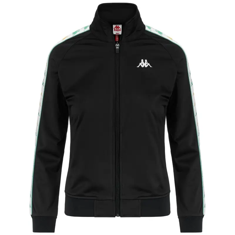 felpa da donna in poliestere nero da fitness | Kappa