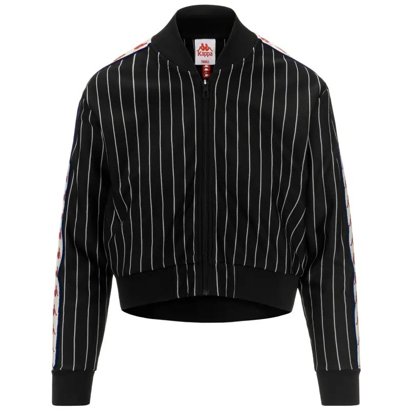 felpa da donna in poliestere nero da fitness | Kappa