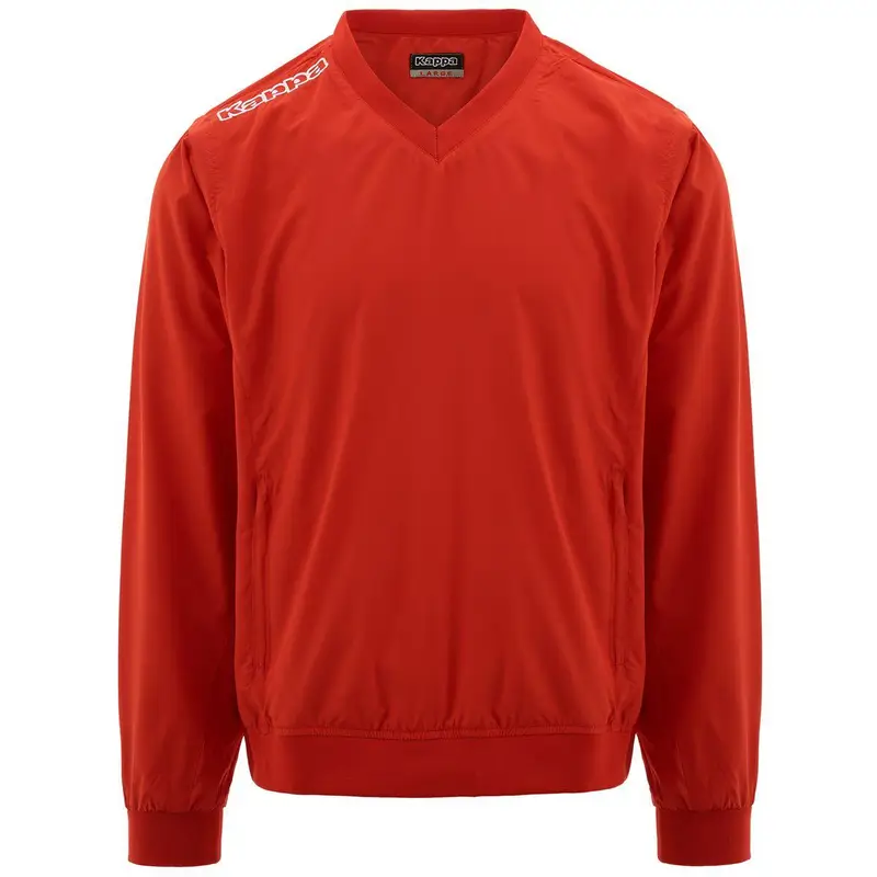 felpa da uomo e donna in poliestere rosso da fitness | Kappa