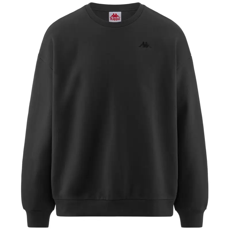 felpa da uomo in cotone grigio da fitness | Kappa Grigio scuro