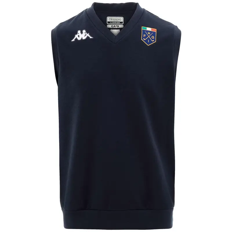 felpa da uomo in poliestere blu da fitness | Kappa