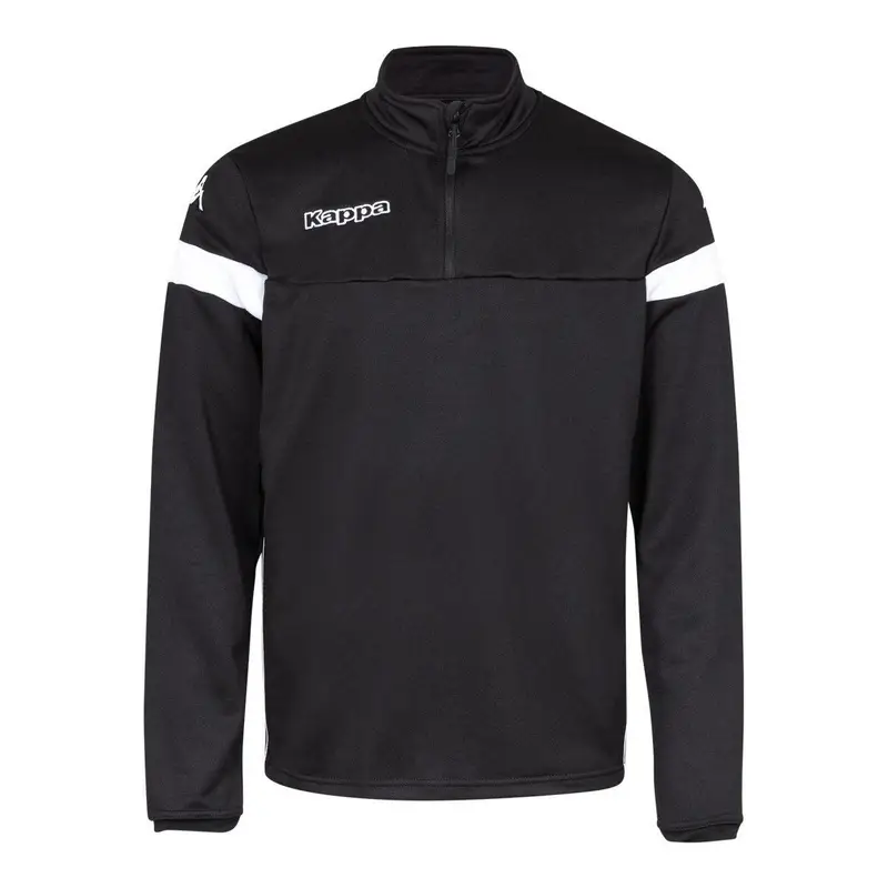 Felpa da uomo in poliestere nero da calcio | Kappa