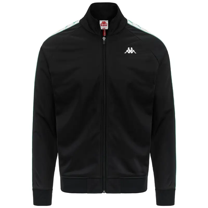 felpa da uomo in poliestere nero da fitness | Kappa