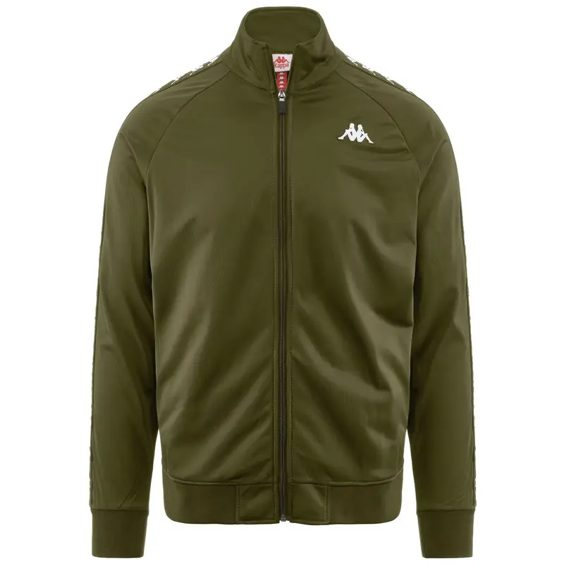 felpa da uomo in poliestere verde da fitness | Kappa