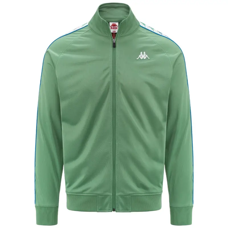 felpa da uomo in poliestere verde da fitness | Kappa