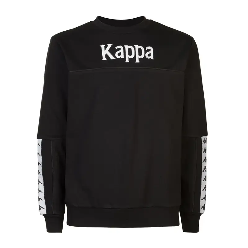 Felpa Girocollo Nero Uomo XL