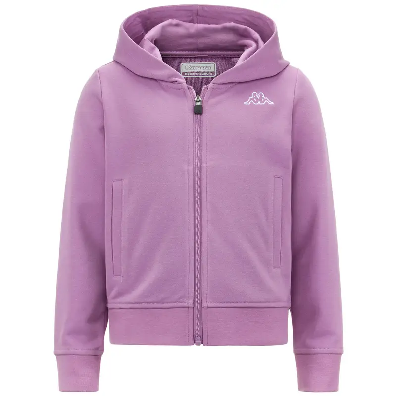 Felpa Kappa bambino con cappuccio viola | Kappa Malva