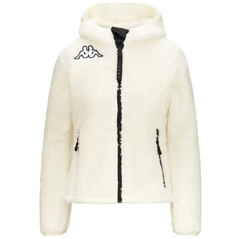 giubbotto da donna in poliestere bianco da fitness | Kappa