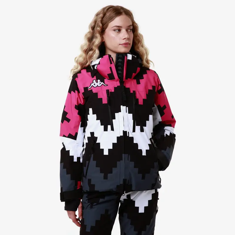 giubbotto da donna in poliestere nero da sci e snowboard | Kappa