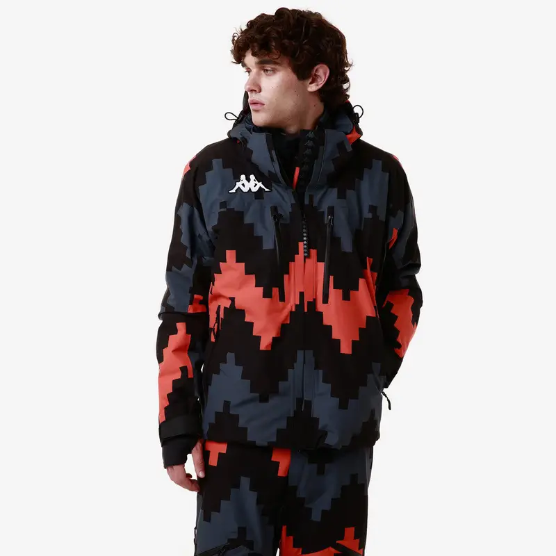 giubbotto da uomo in poliestere grigio da sci e snowboard | Kappa