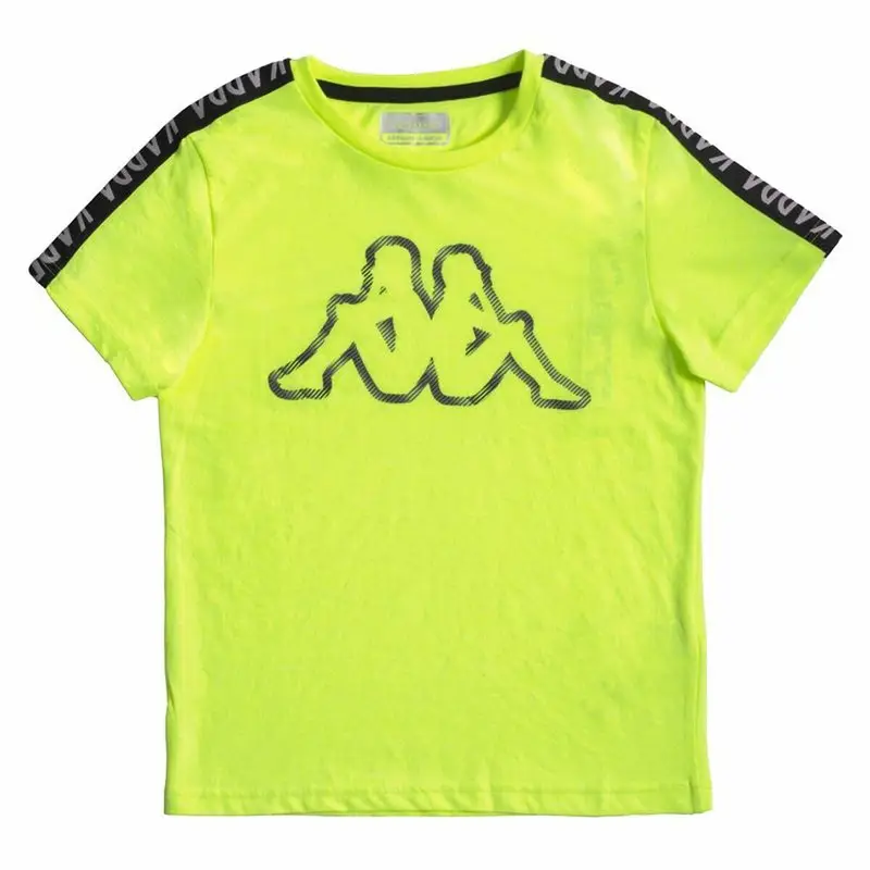 Maglia a Maniche Corte per Bambini Kappa Skappa K Verde limone | Kappa Multi