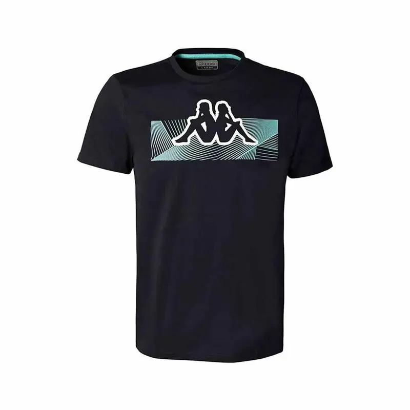 Maglia a Maniche Corte Uomo Kappa Eryx Graphik Blu scuro | Kappa Nero