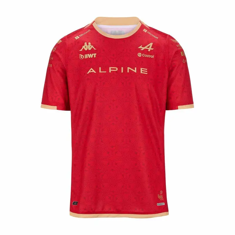 Maglia Alpine F1 Kombat China Ocon 2024 Rouge