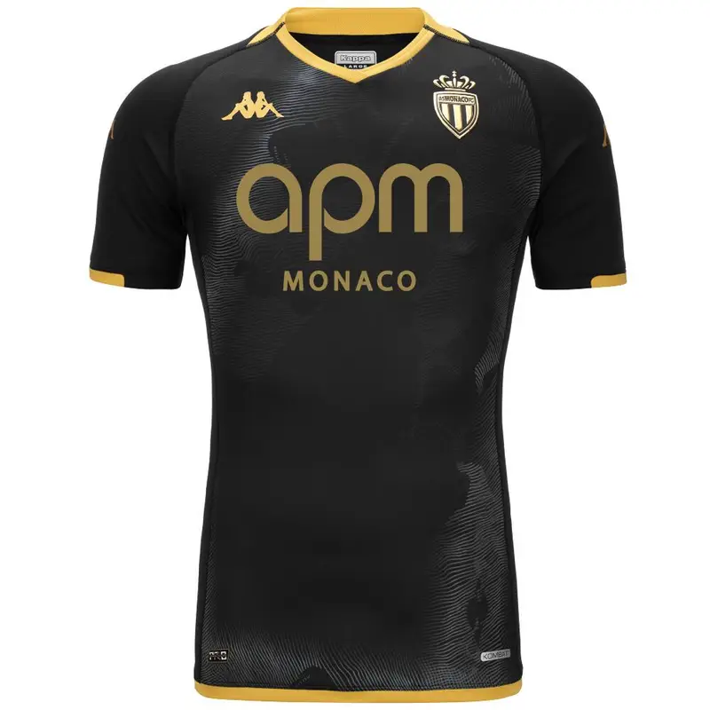Maglia Away AS Monaco Kombat Pro 2023/24 | Kappa Nero