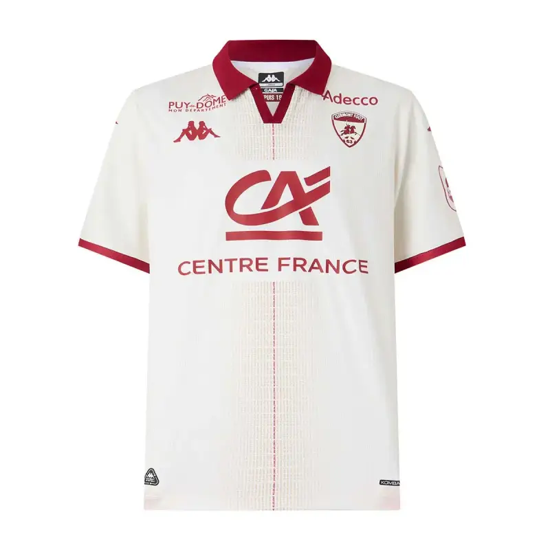 Maglia Trasferta Clermont Foot 63 2026 Blanc