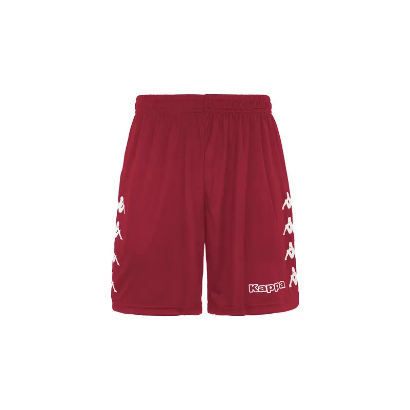 pantaloncini da bambino in poliestere rosso da calcio | Kappa