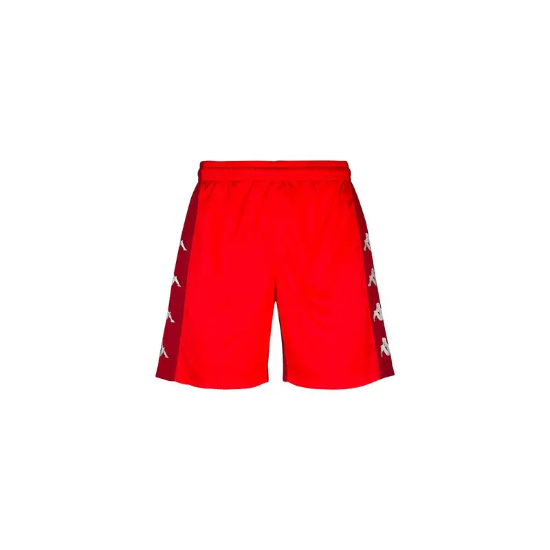 pantaloncini da bambino in poliestere rosso da calcio | Kappa