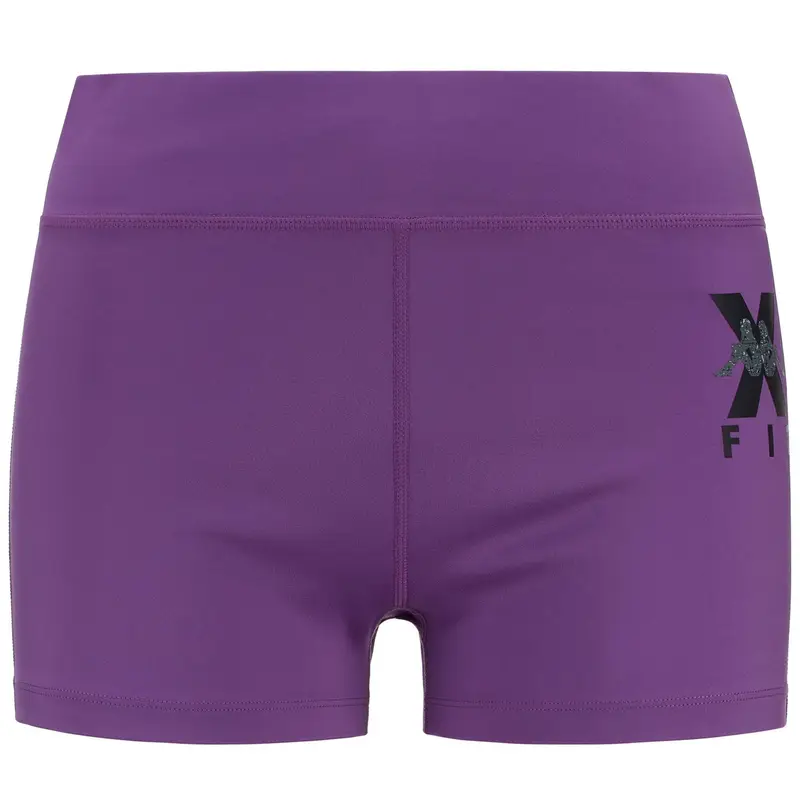 pantaloncini da donna in poliestere viola da fitness . | Kappa
