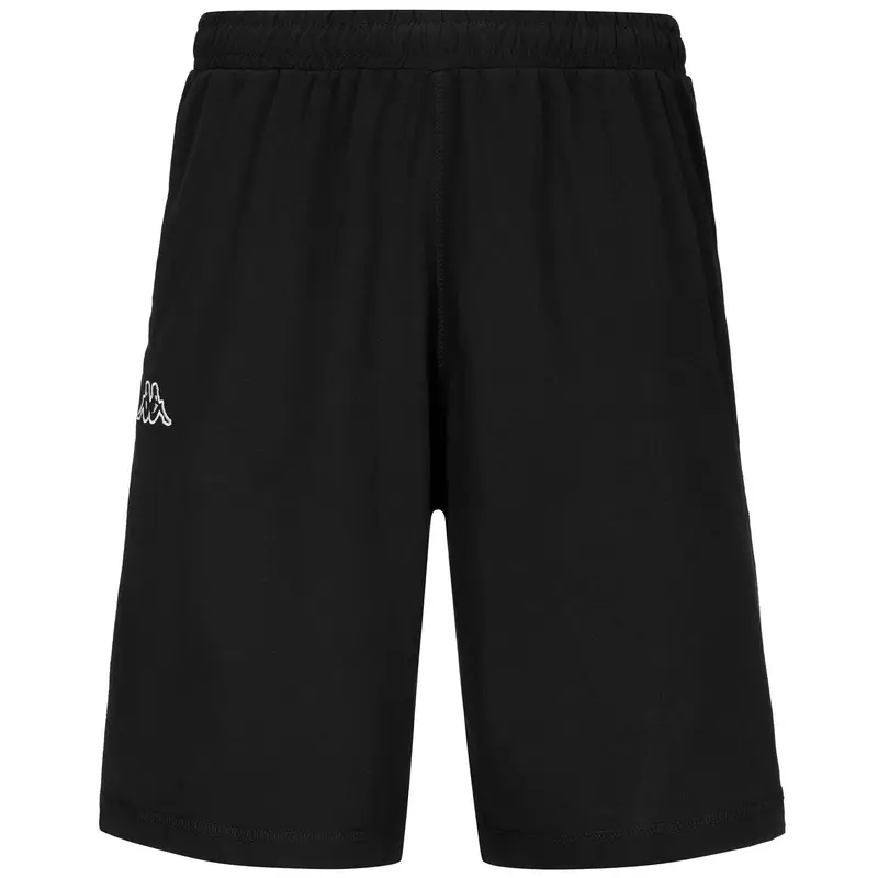 pantaloncini da uomo in cotone nero da fitness | Kappa