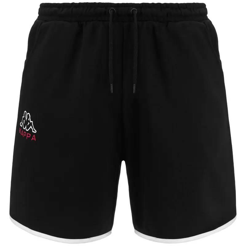 pantaloncini da uomo in cotone nero da fitness | Kappa