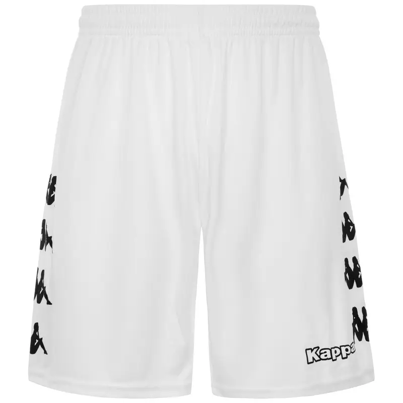 pantaloncini da uomo in poliestere bianco da calcio | Kappa