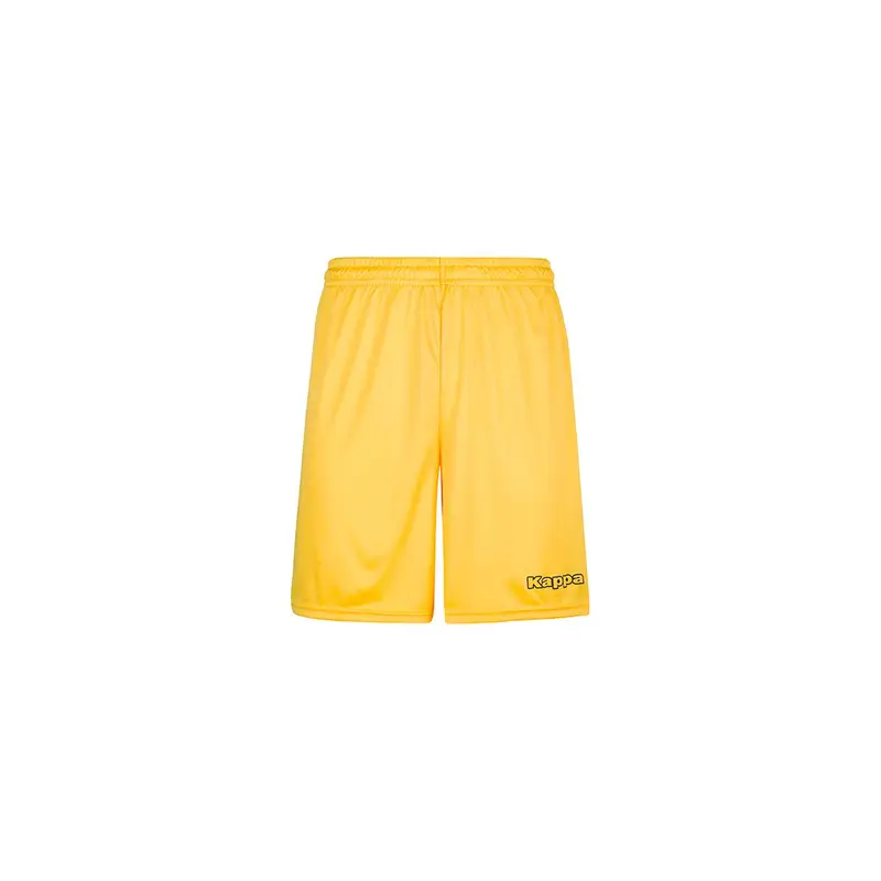 pantaloncini da uomo in poliestere giallo da calcio | Kappa
