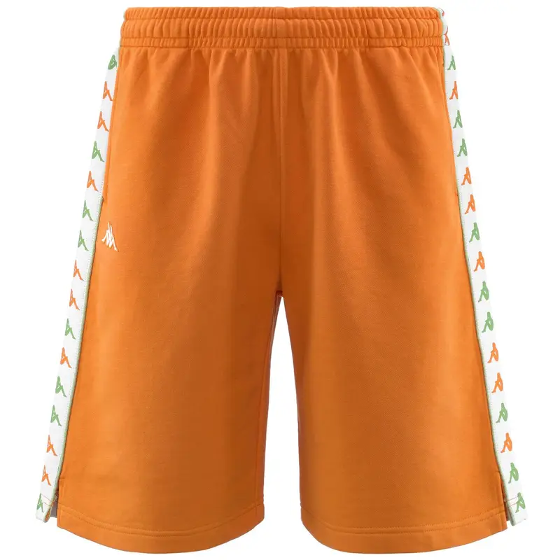 Pantaloncini sportivi da uomo in cotone arancio da sport street | Kappa Arancione mango
